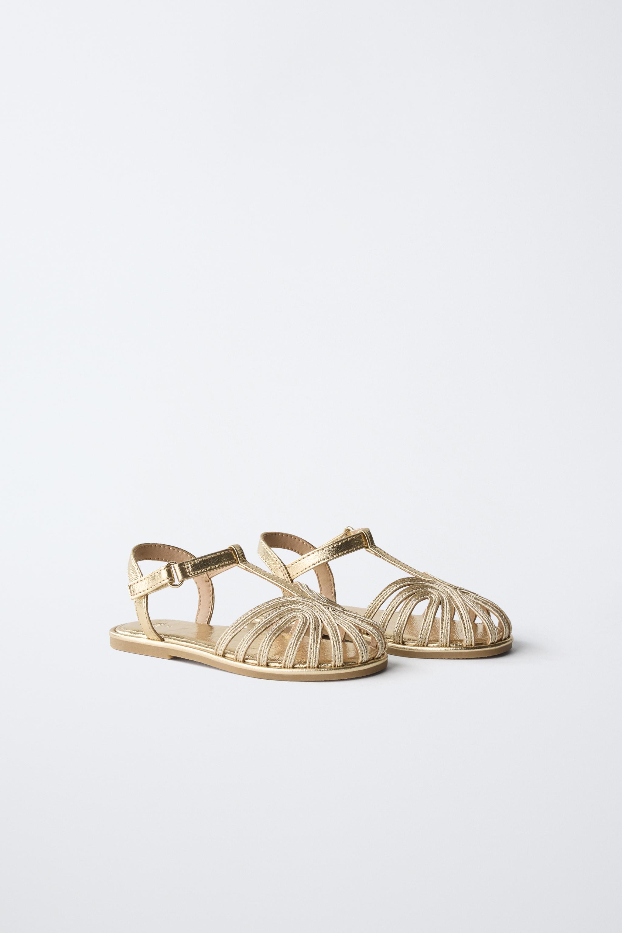 METALLIC FISHERMAN SANDALS